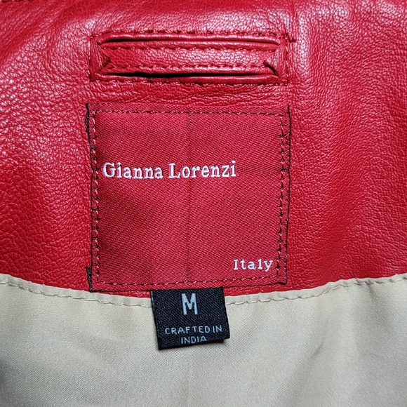 Gianna Lorenzi Women's Leather Jacket Lambskin ITALIAN. - Picture 13 of 16
